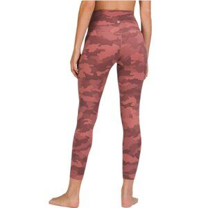 Lululemon Align High-Rise Pant 25" Yoga Leggings Camo Brier Rose Multi Pink 2
